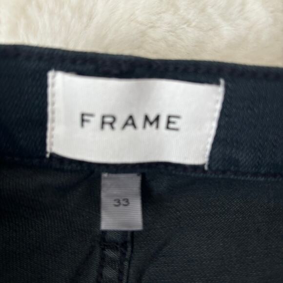 FRAME L'Homme Slim Black Jeans - Picture 5 of 7